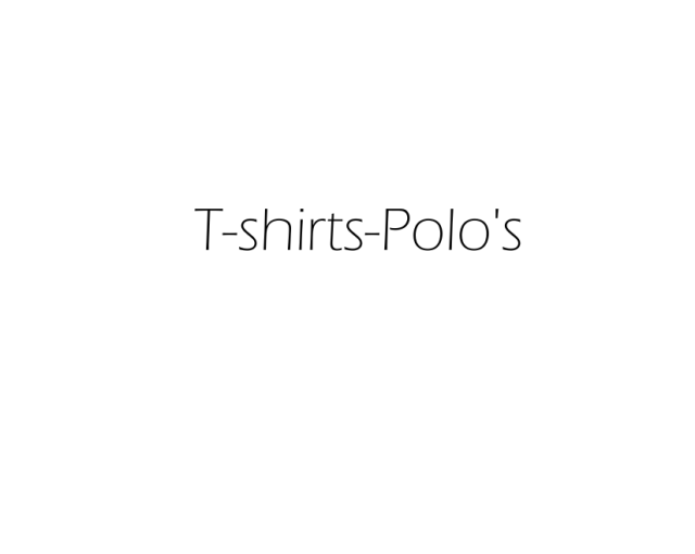 T-shirts-Polo's